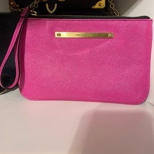 Hot pink Brahmin wristlet